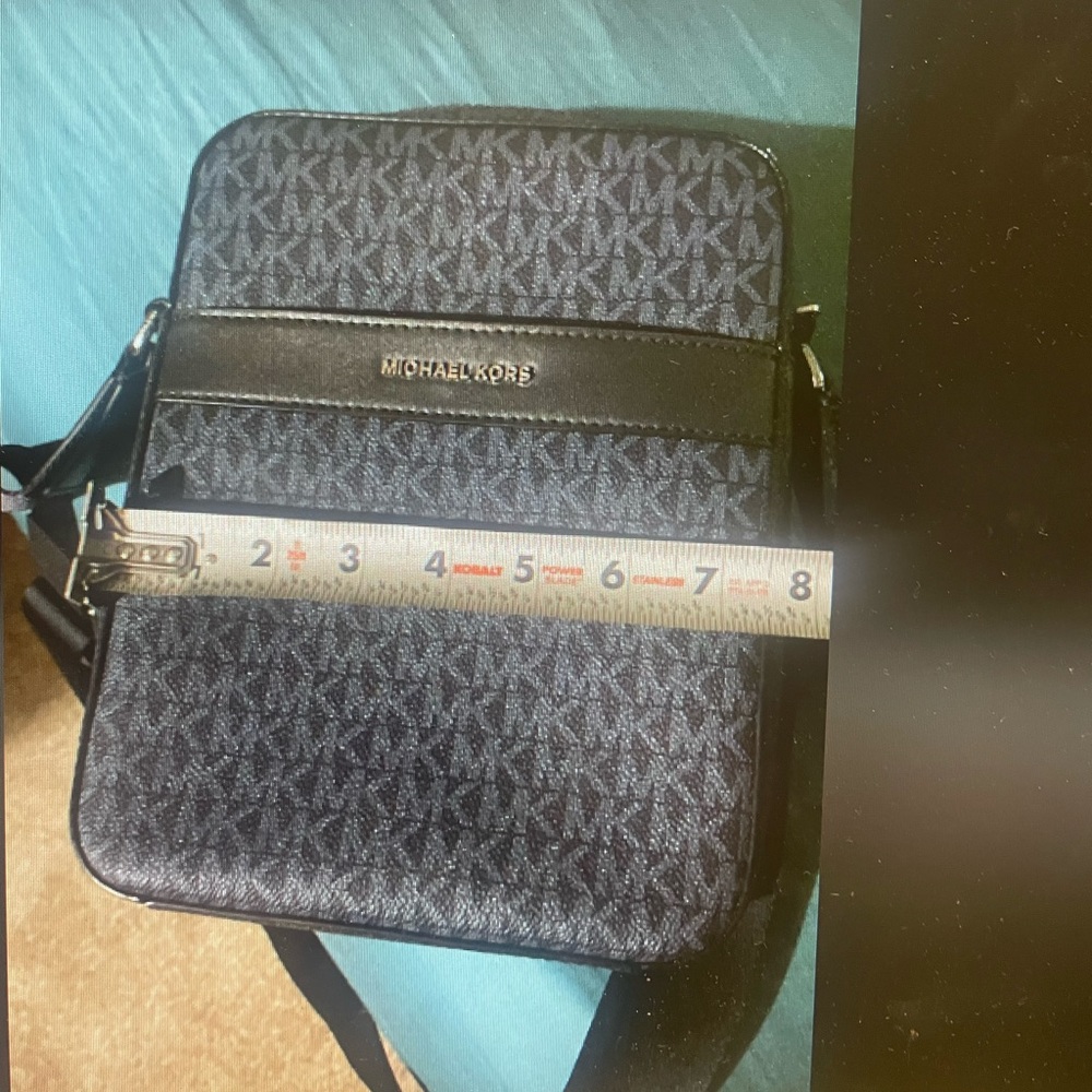 MK crossbody blue/ black.